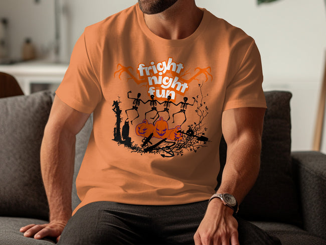 Fright Night Fun Dancing Skeletons Halloween Shirt product