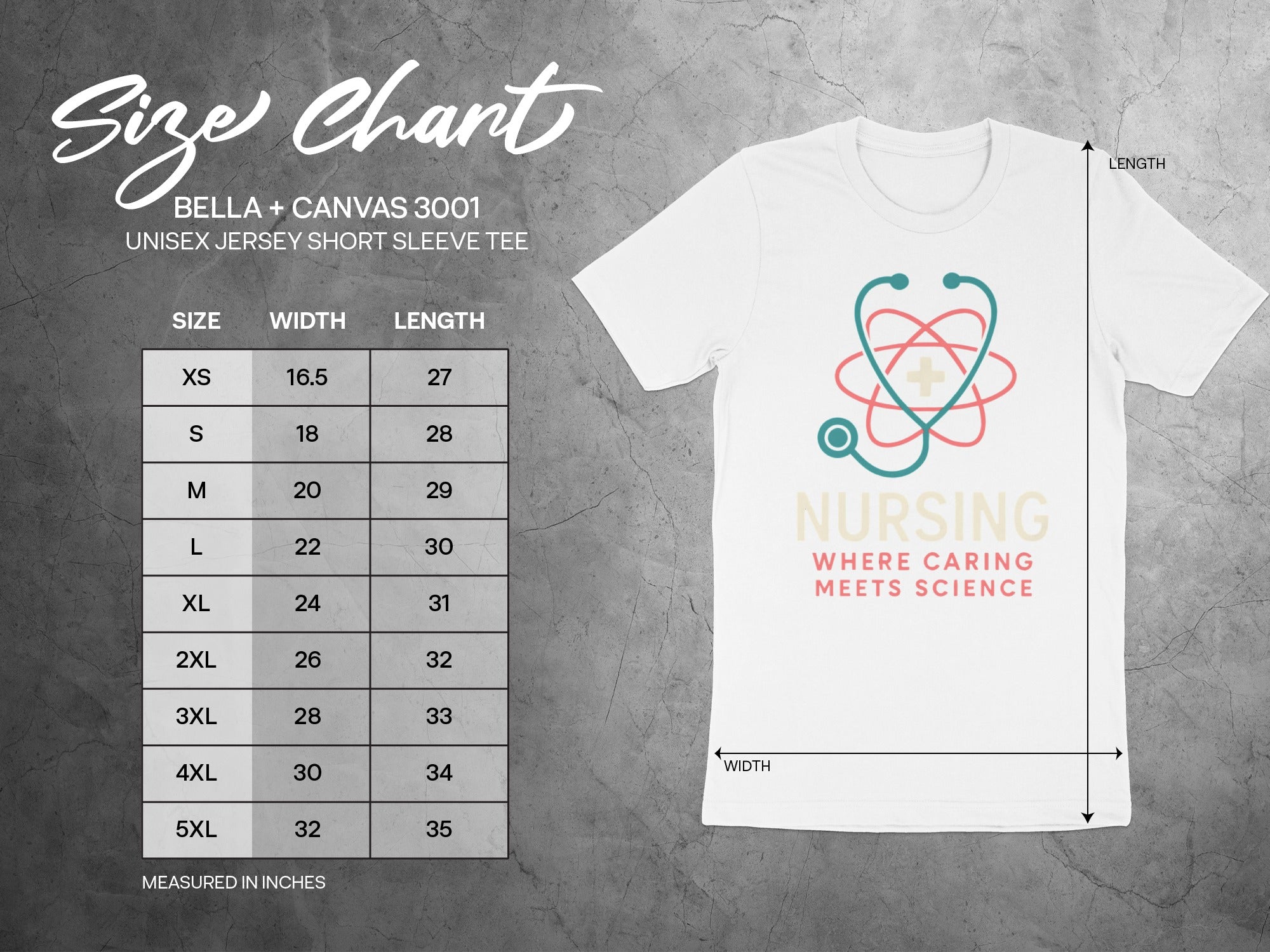 Nursing Where Caring Meets Science short sleeve product