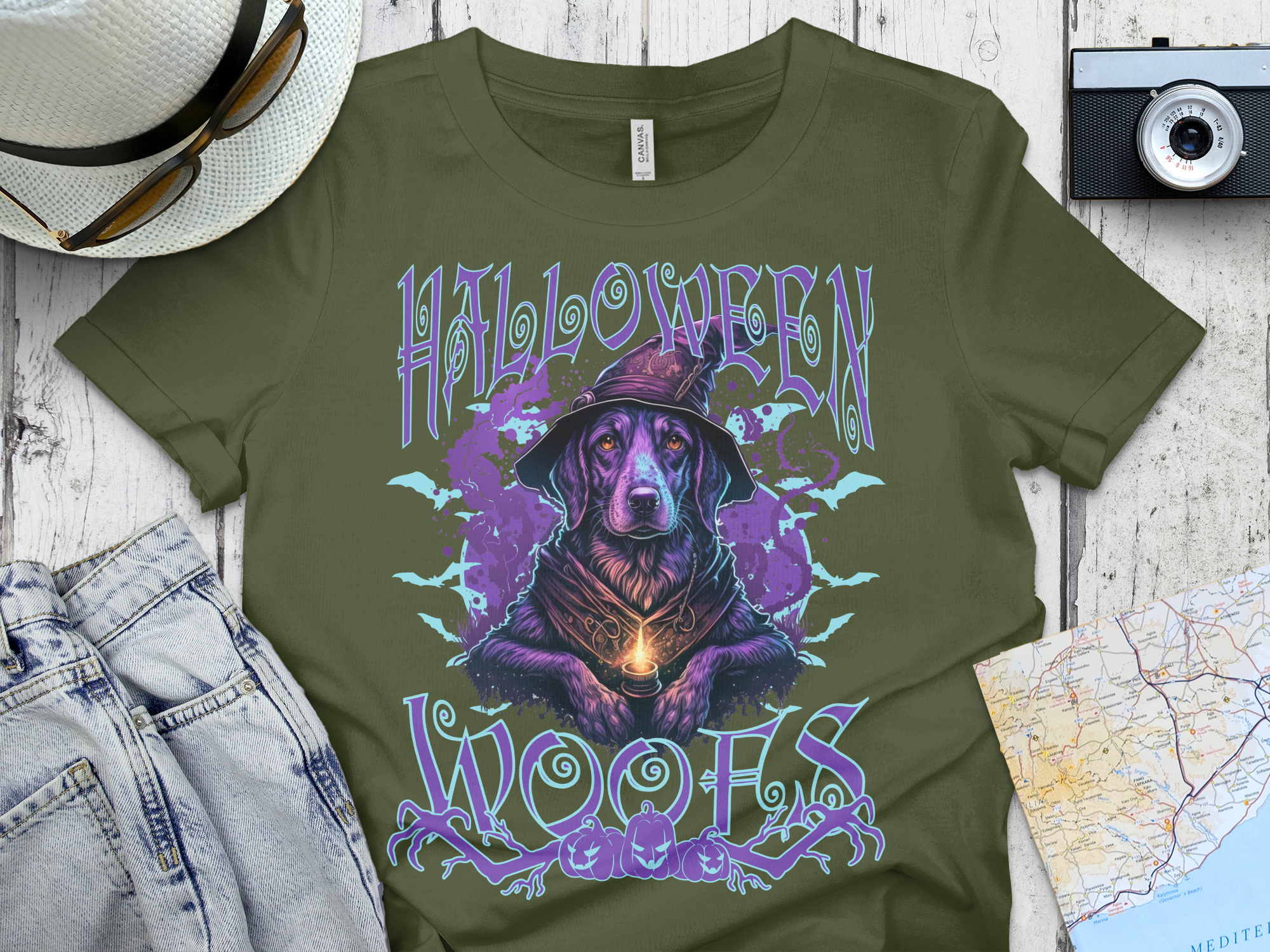 Halloween Magic Dog Themed Graphic Tee product