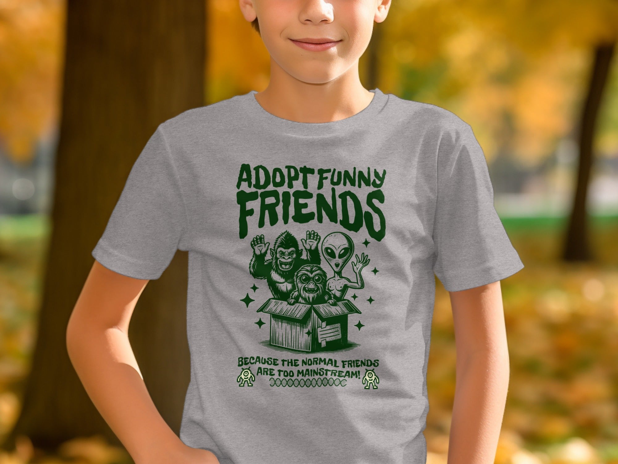 Adopt Funny Friends Graphic Tee Shirt product