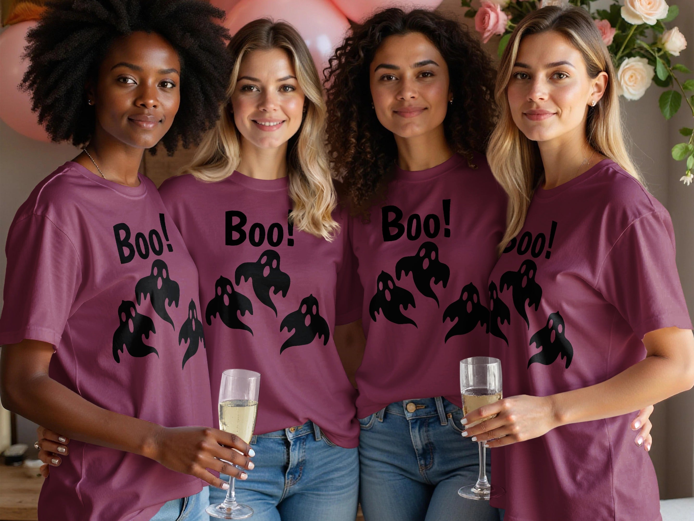 Boo Ghost Print Boo! Halloween Themed Clothing product type