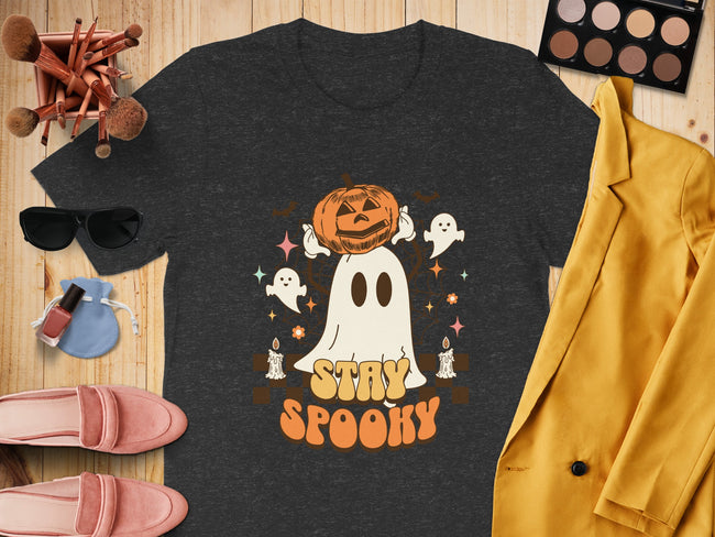 Stay Spooky Pumpkin Ghost Trendy Halloween Shirt product