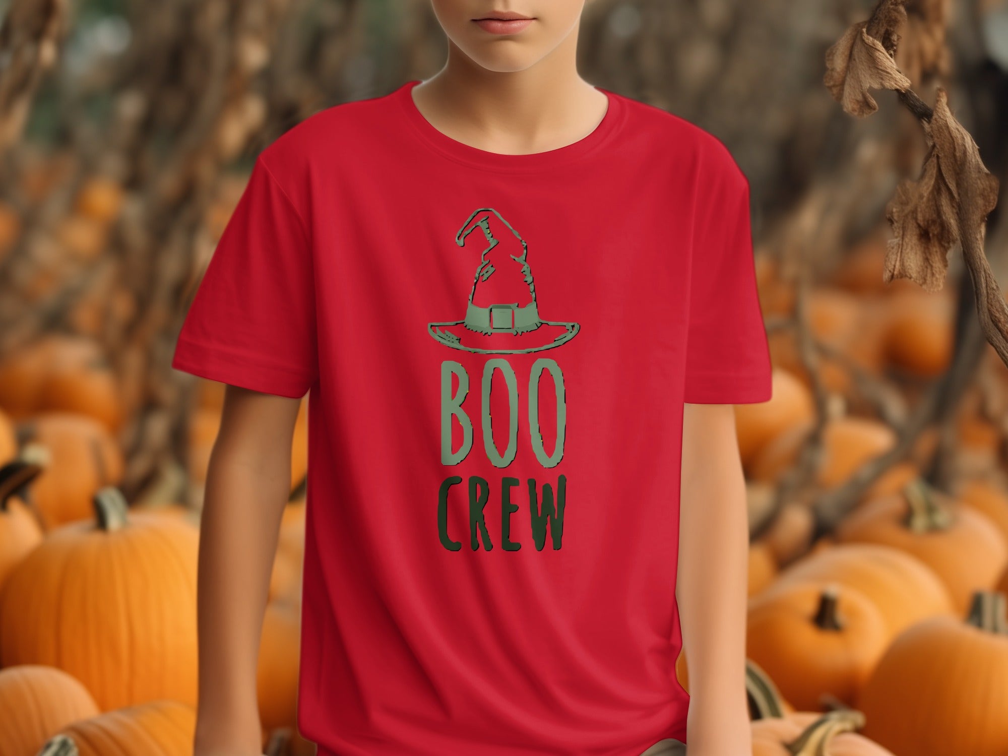 Boo Crew Witch Hat Graphic Halloween Shirt product