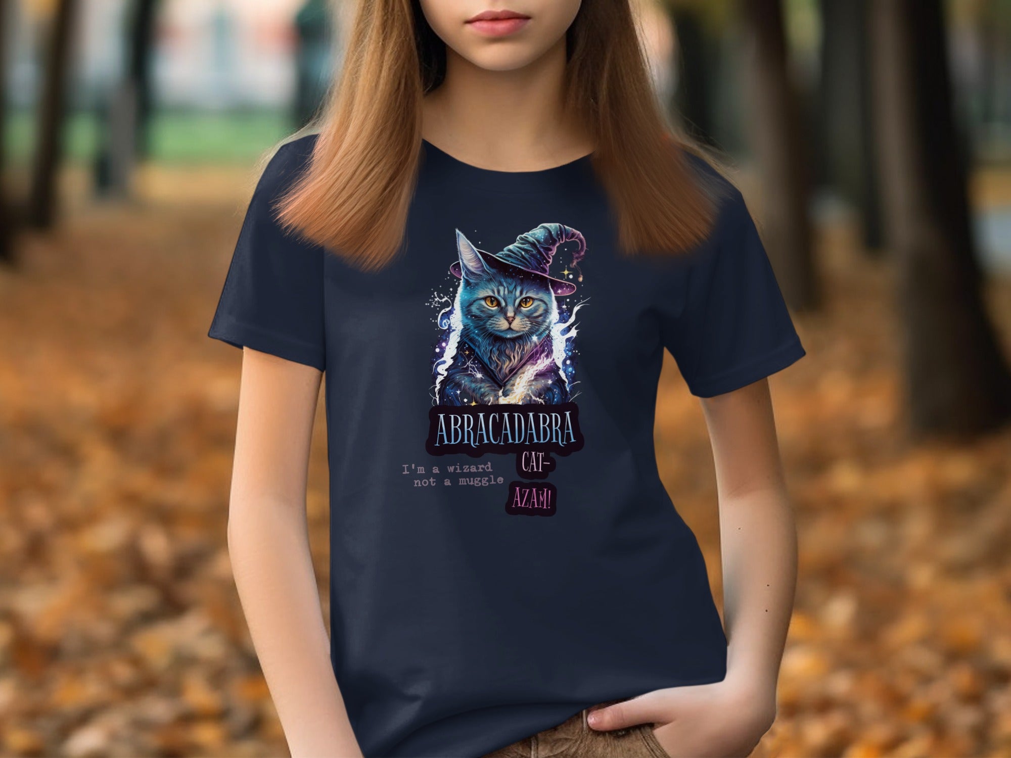 Abracadabra Cat Wizard Graphic Design T-Shirt product type