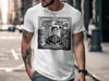 Humorous Bureaucratic Office Cartoon Graphic T-shirt product type