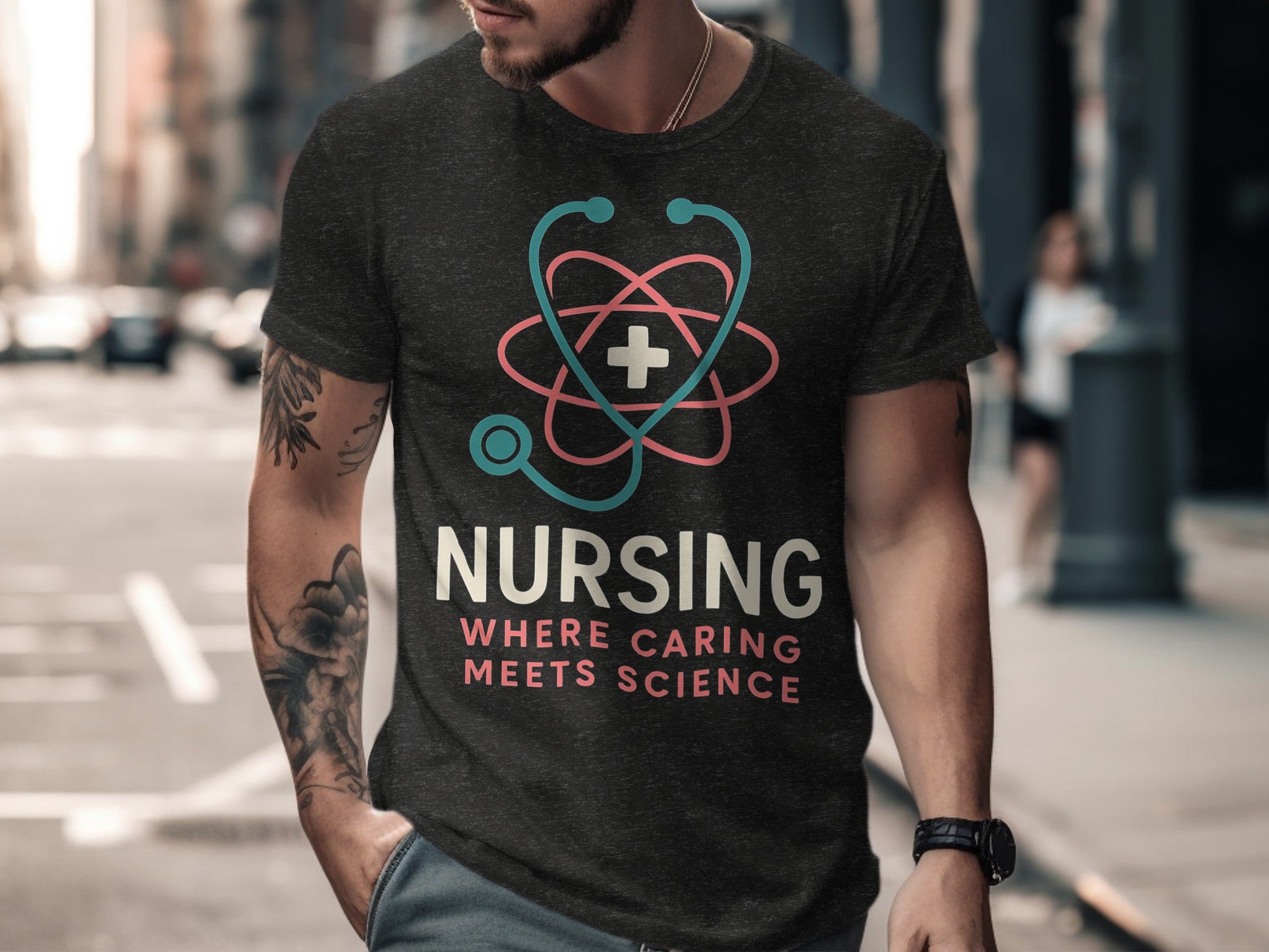 Nursing Where Caring Meets Science T-Shirt product