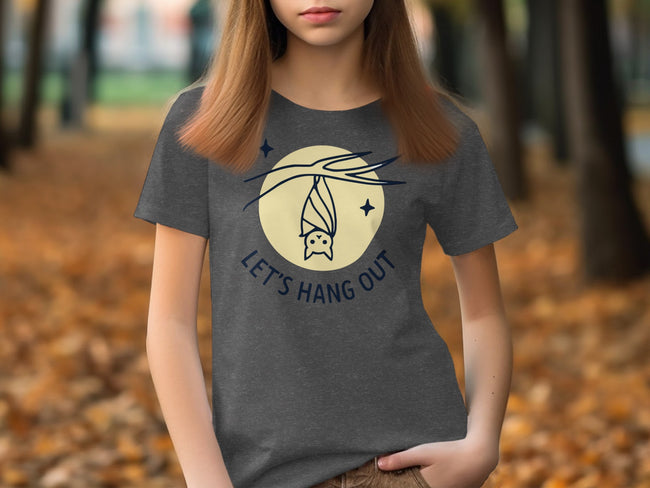Let's Hang Out Cute Bat Graphic Tee Shirt product