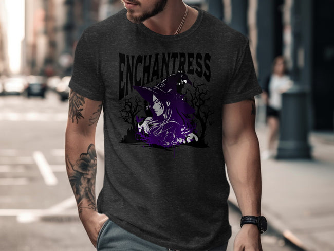 Enchantress Graphic Tee Featuring Witch Design product type