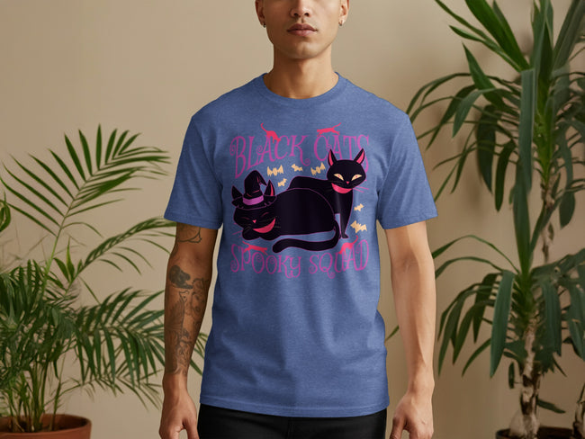 Black Cats Spooky Squad Halloween Graphic Tee product