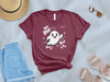 Cute Cartoon Ghost Saying Hey Boo T-Shirt Product Type