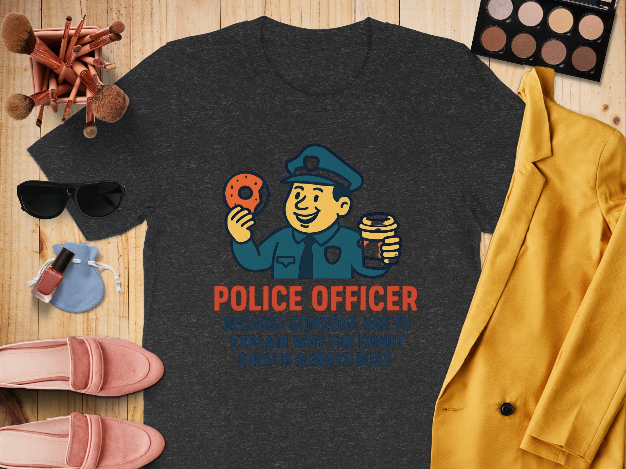 Police Officer Donut Fun Always Busy T-Shirt product
