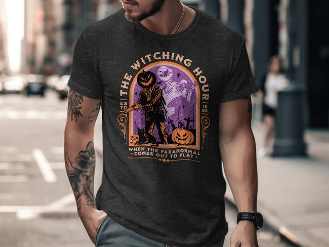 The Witching Hour Halloween Theme Graphic T-shirt product