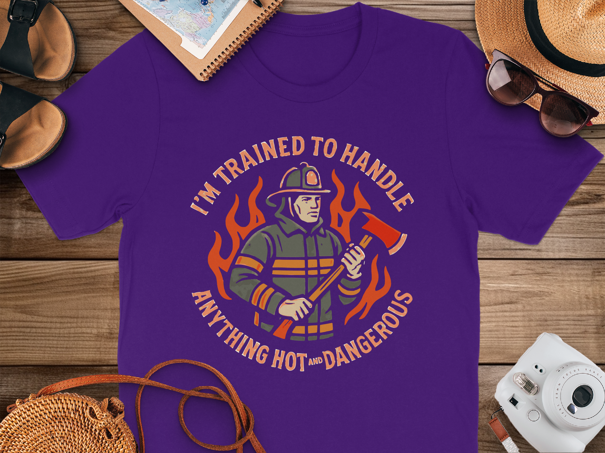 I'm Trained To Handle Hot And Dangerous T-shirt product