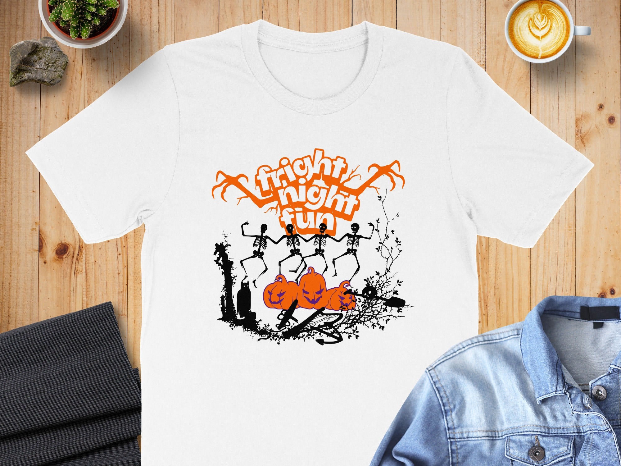 Fright Night Fun Halloween Skeleton T-shirt product