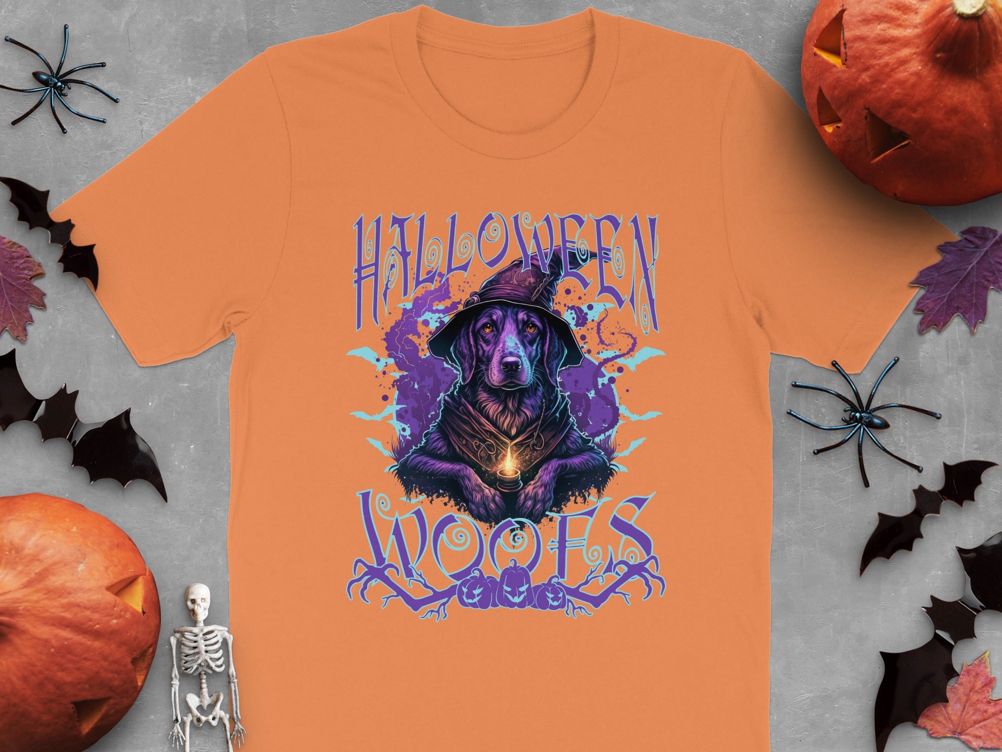 Halloween Woofs Dog in Witch Hat Halloween Product