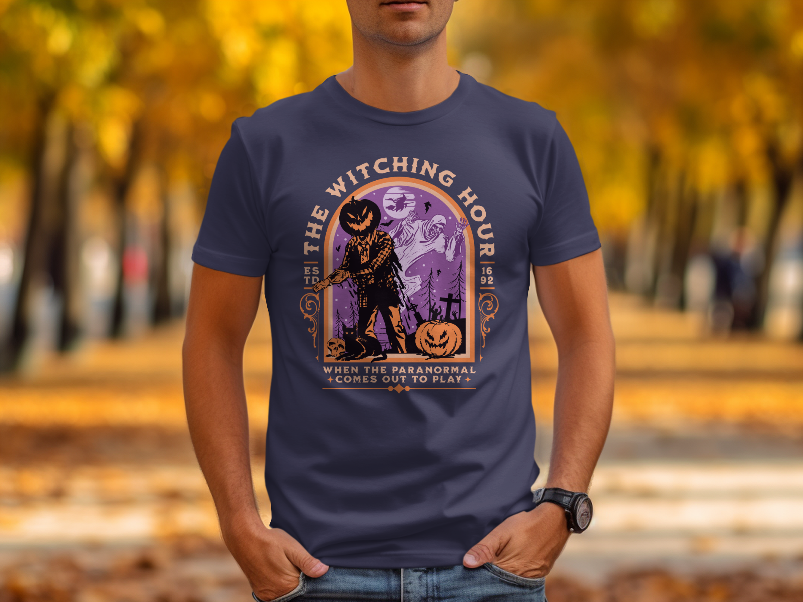 The Witching Hour Halloween Themed T-Shirt product
