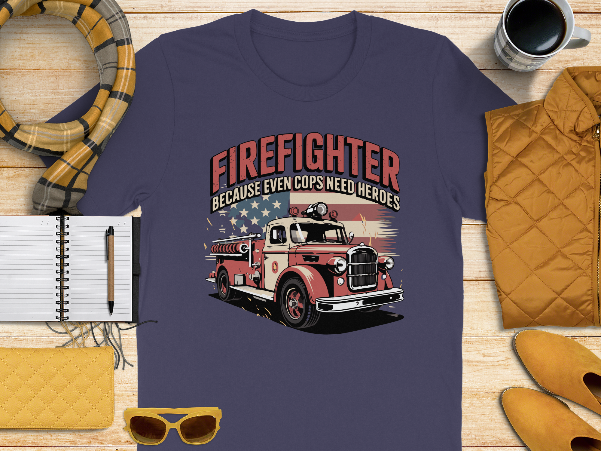 Firefighter Because Even Cops Need Heroes product type