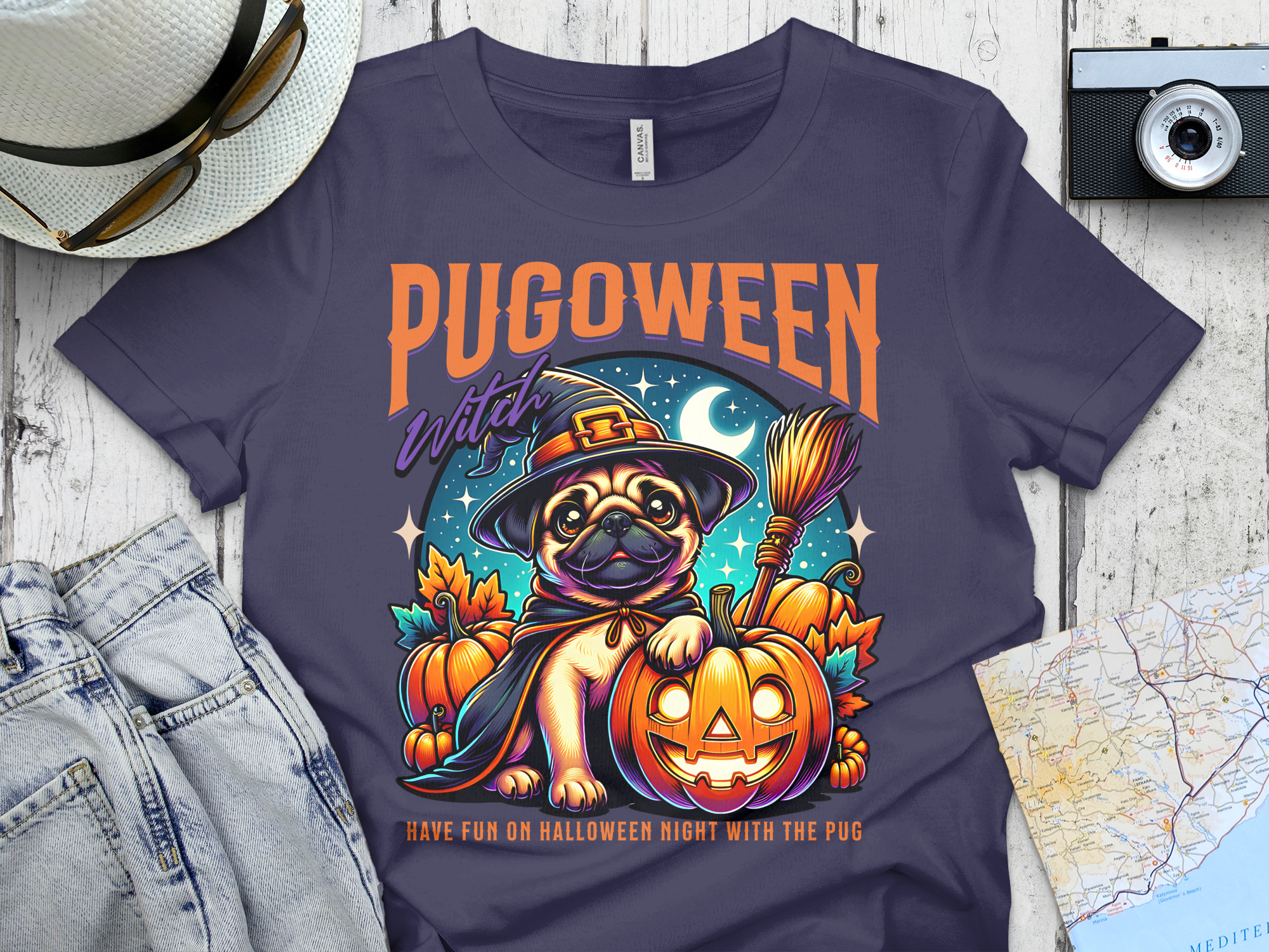 Pugoween Witch Have Fun On Halloween Night product type