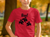 Boo Ghosts Design on Bright Red T-shirt product type
