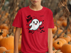 Hey Boo Halloween Ghost Print Kids T-Shirt product