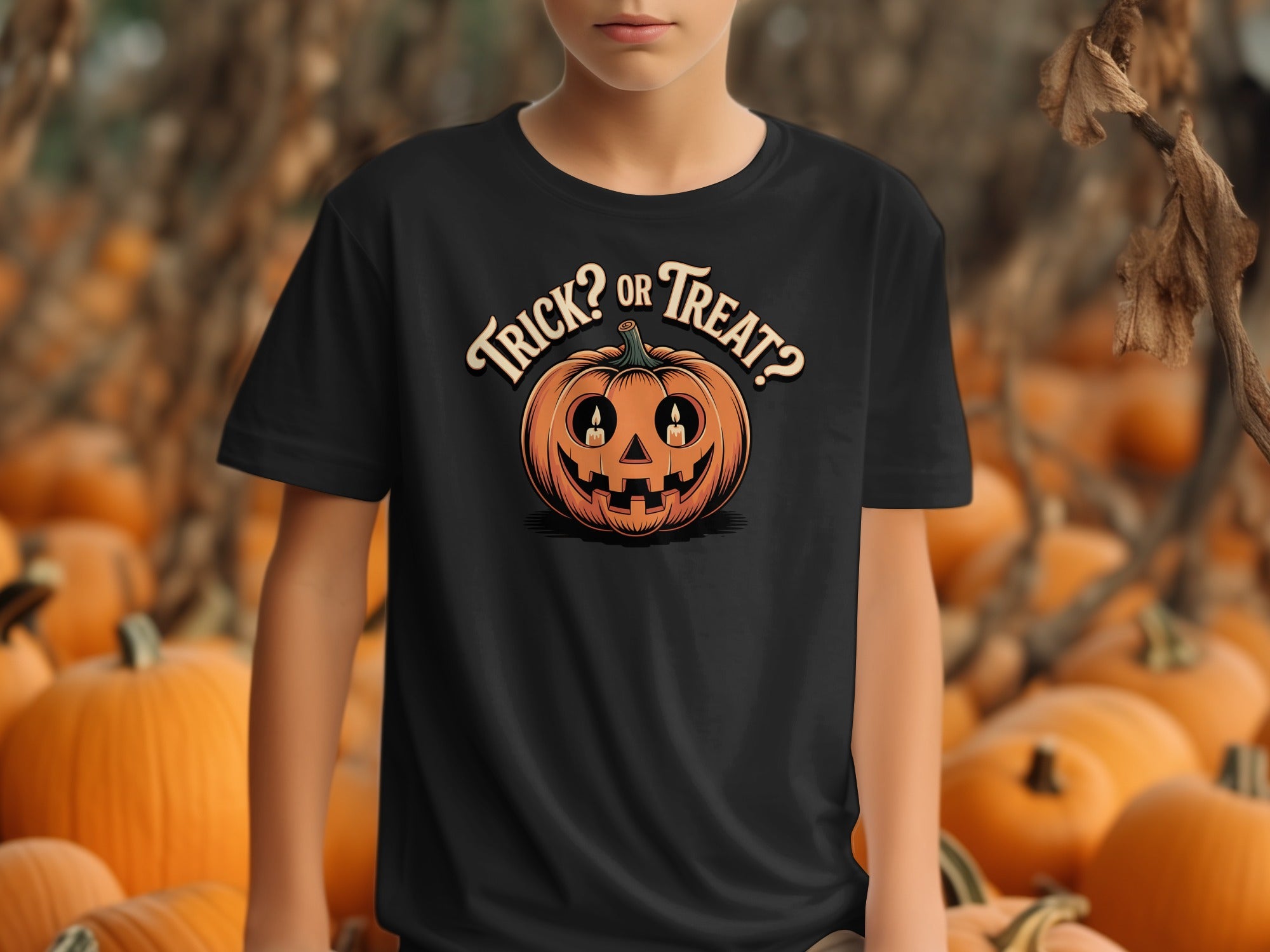 Trick Or Treat Pumpkin Halloween Themed T-Shirt product