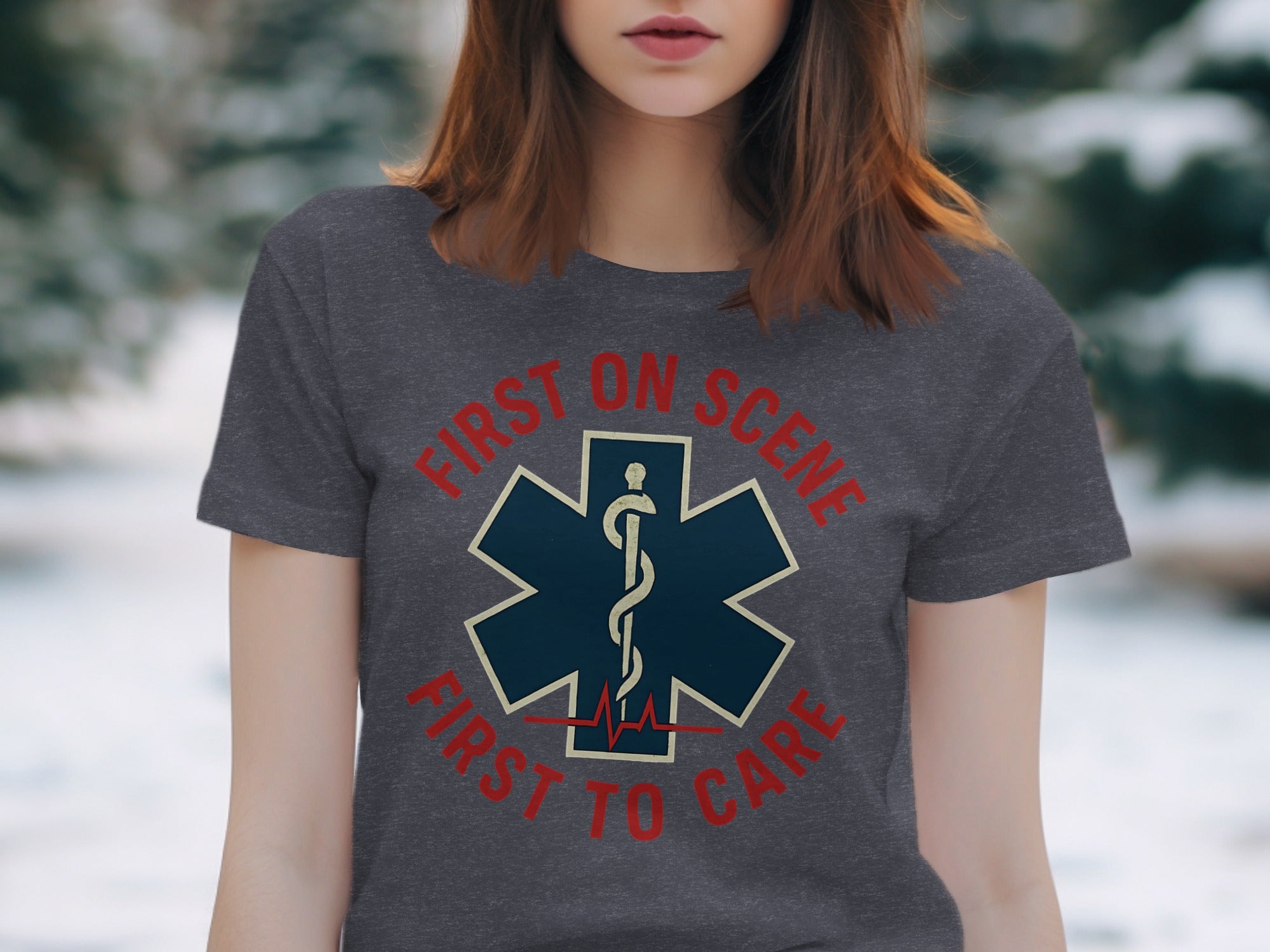 First On Scene First To Care Graphic Shirt product