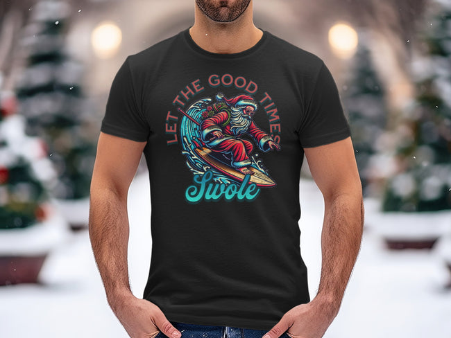 Let The Good Times Swole Santa T-shirt product