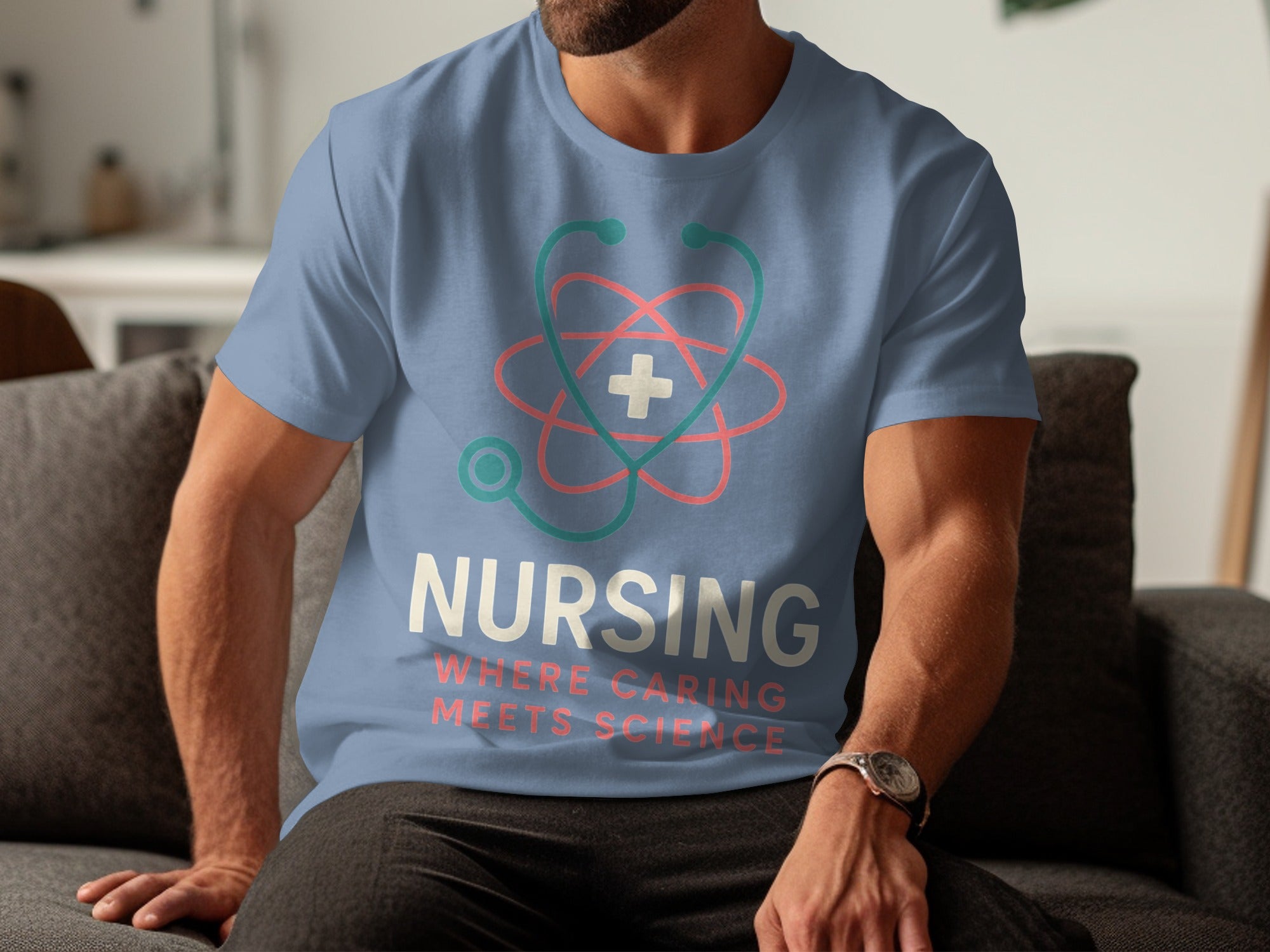 Nursing Where Caring Meets Science T-Shirt Product
