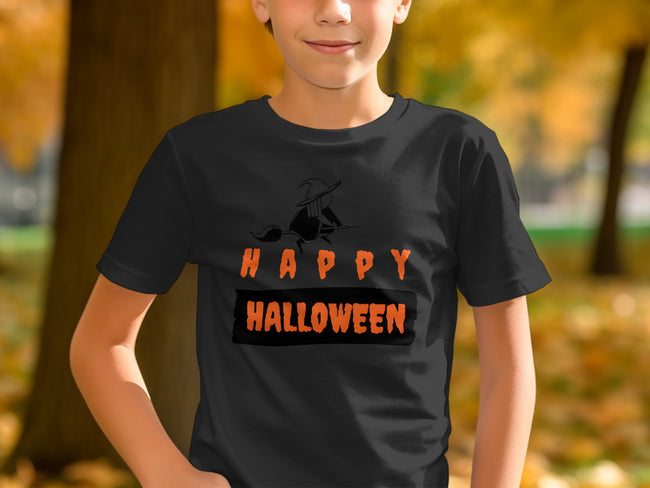 Scenic Happy Halloween Witch Graphic T-Shirt product