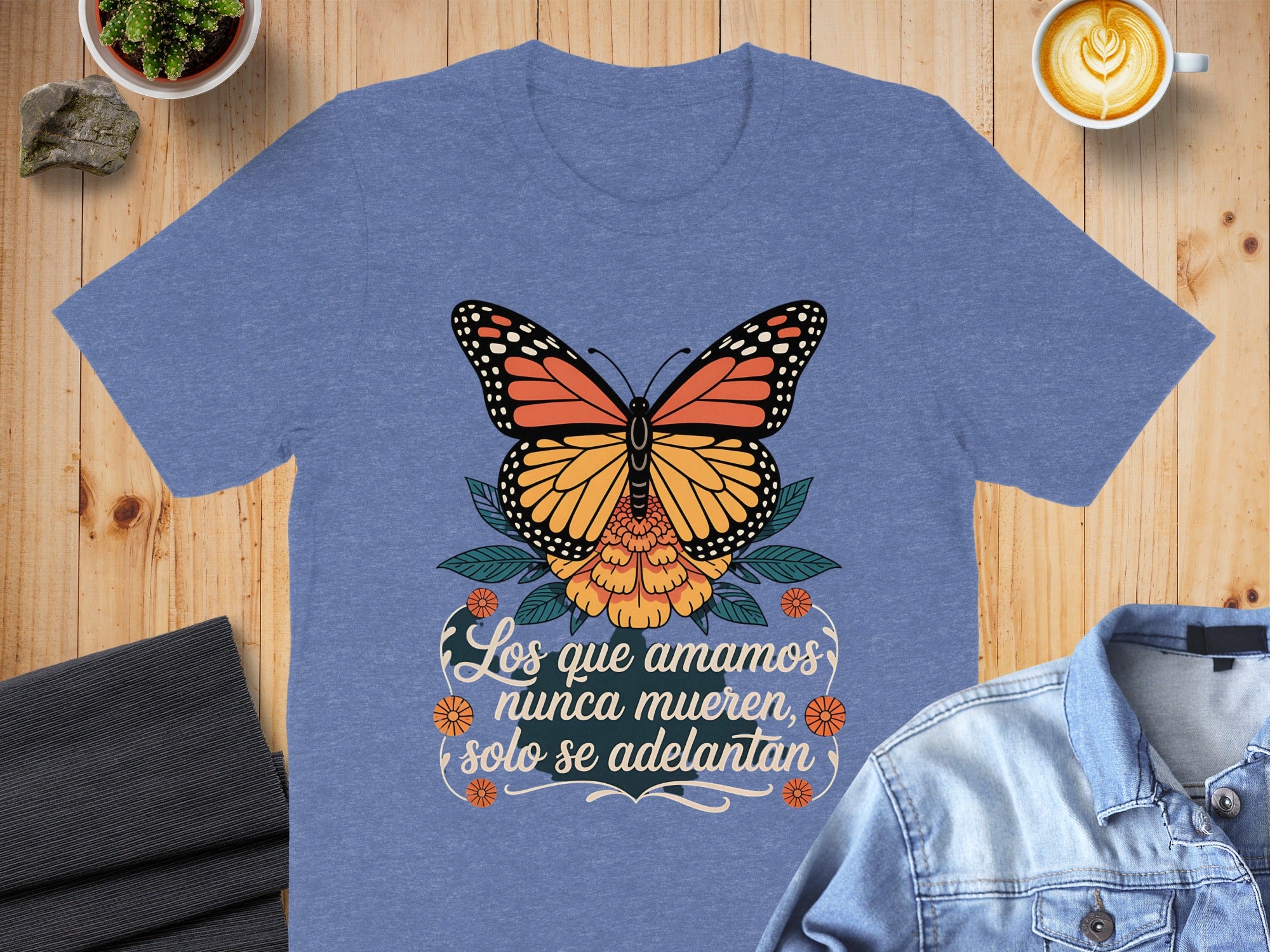 Butterfly Design Spanish Quote T-Shirt product type