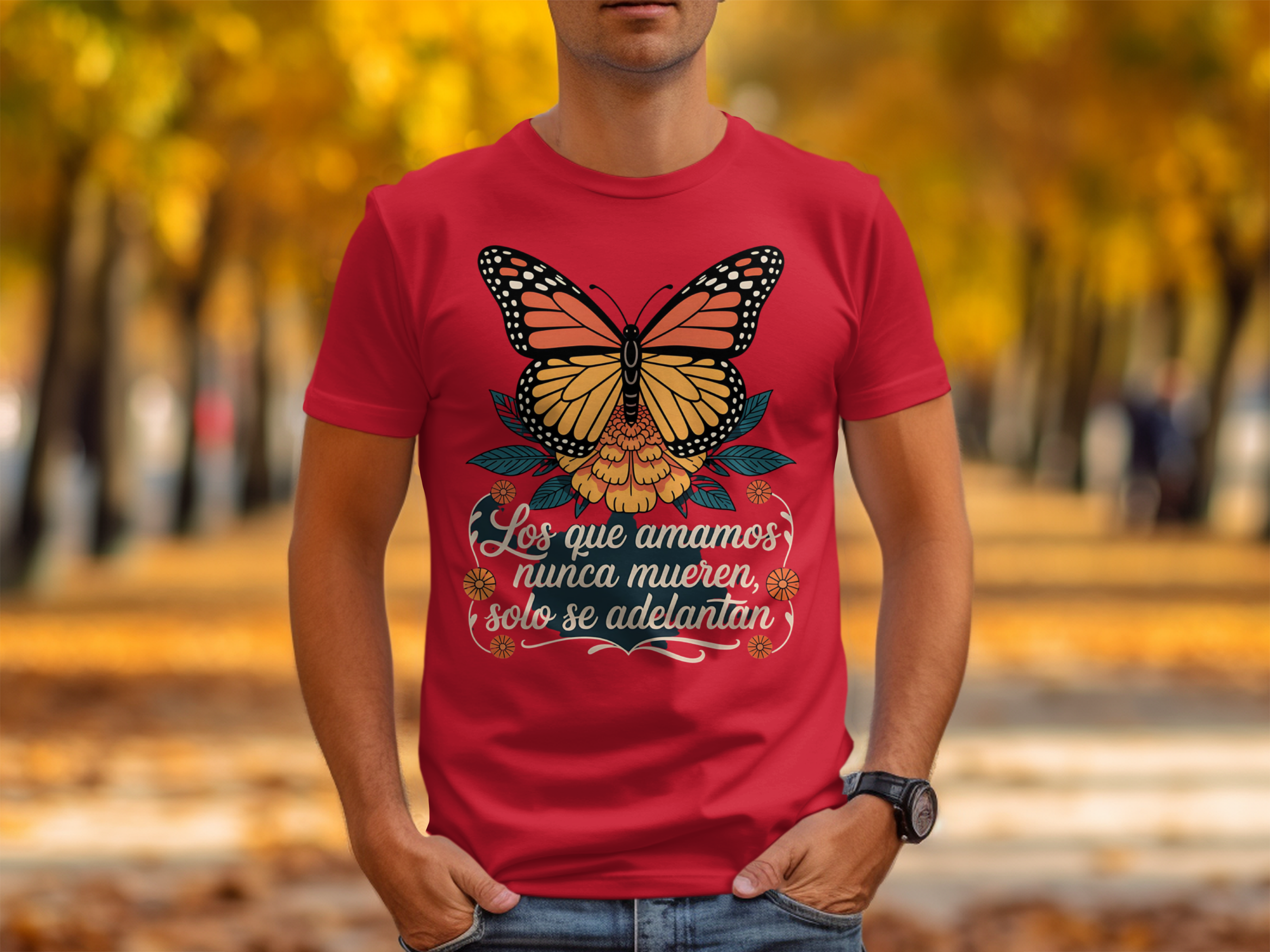 Butterfly Design with Inspirational Quote T-Shirt Product