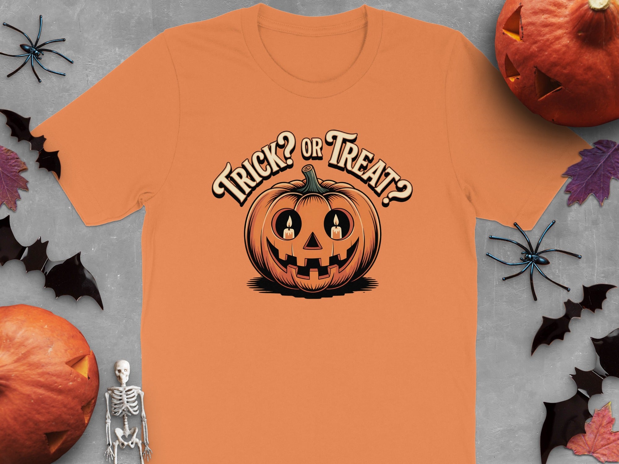 Trick Or Treat Pumpkin Halloween Themed T-Shirt product type