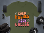 Even Witches Need Coffee Graphic Tee product