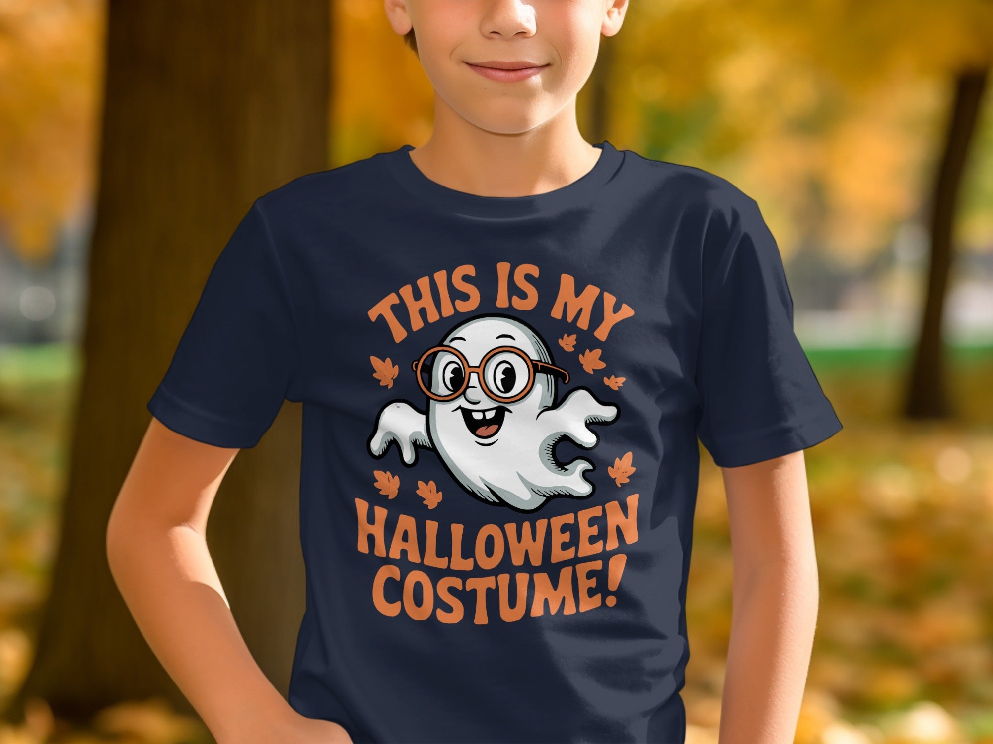 Cute Halloween Ghost with Glasses Costume product type