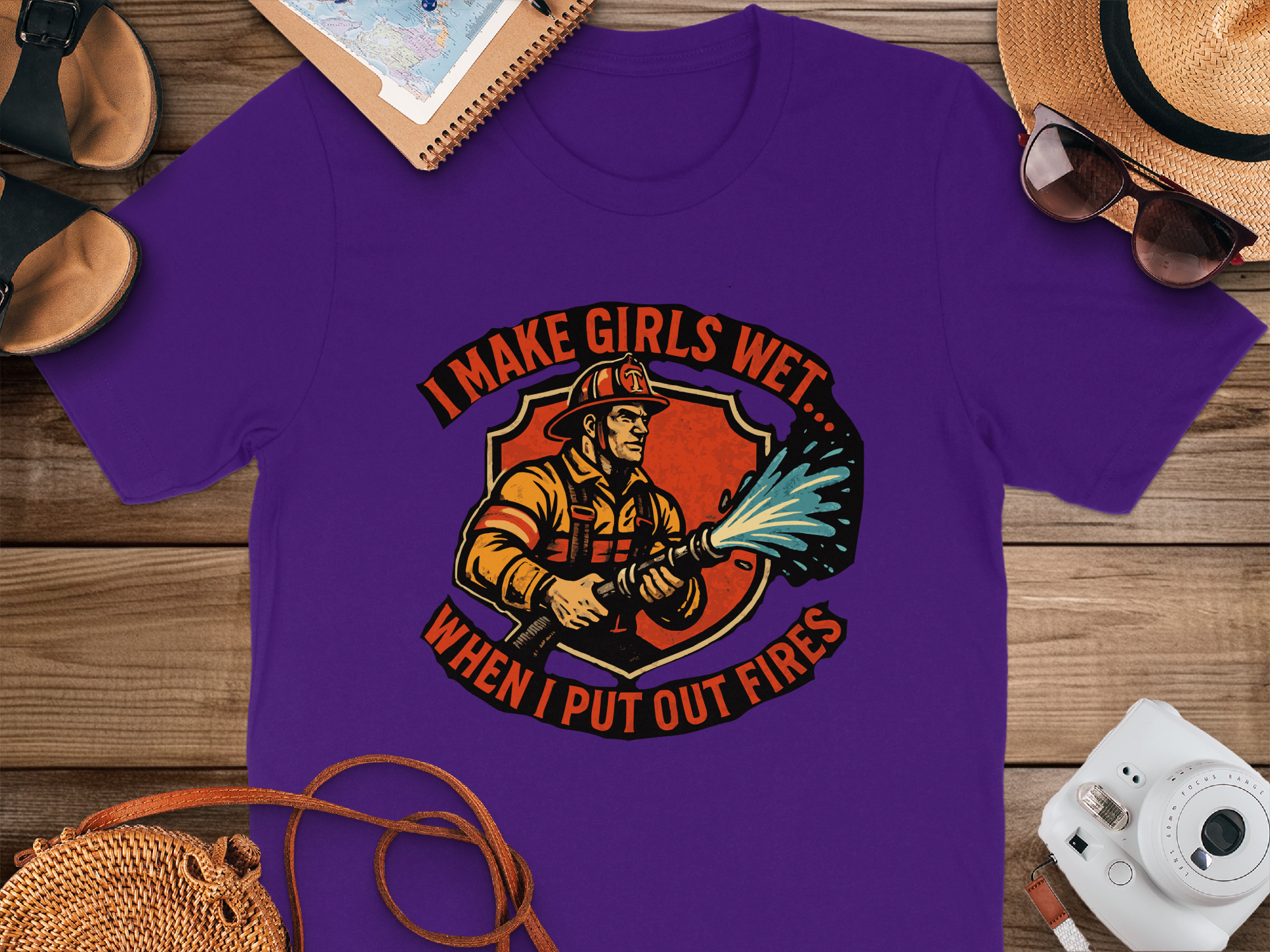 I Make Girls Wet When I Put Out Fires shirt product