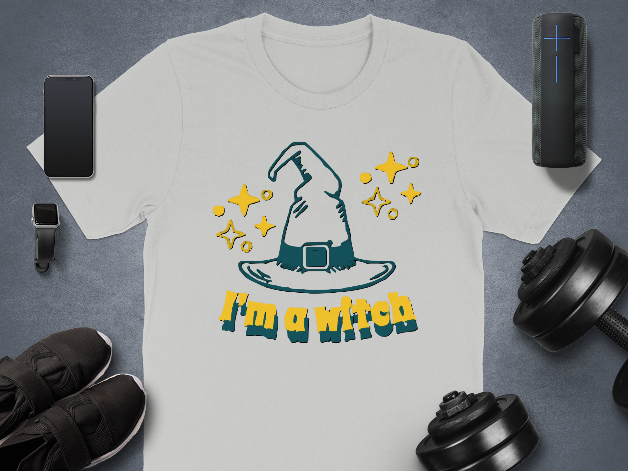 I'm a Witch Graphic Tee Halloween Theme product type