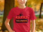Happy Halloween Witch on Broomstick T-Shirt product type