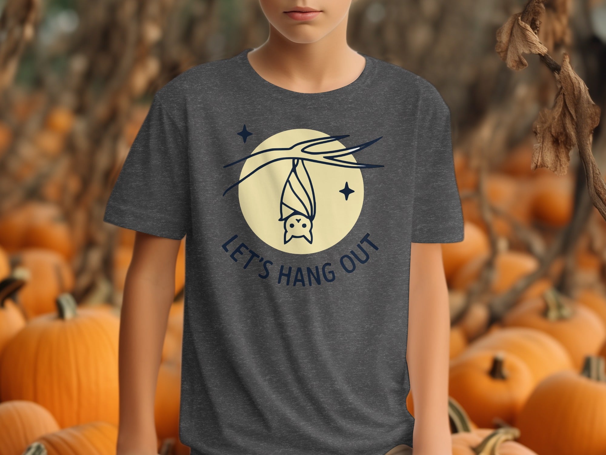 Let's Hang Out Cute Bat Halloween Kid's T-Shirt product