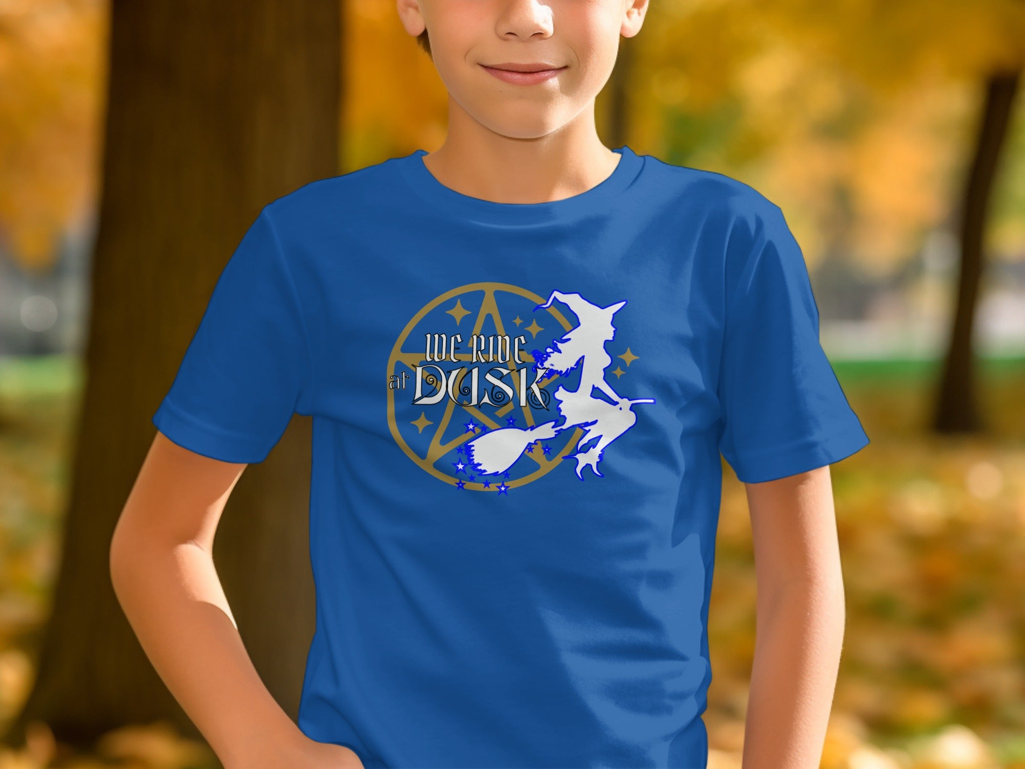 We Ride at Dusk Witch Silhouette T-shirt product type