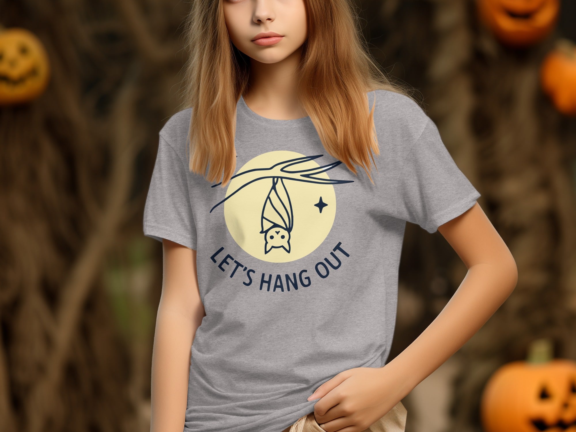 Let's Hang Out Bat Halloween T-Shirt product