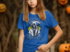 Halloween Reaper Design Perfect Blue T-Shirt Product