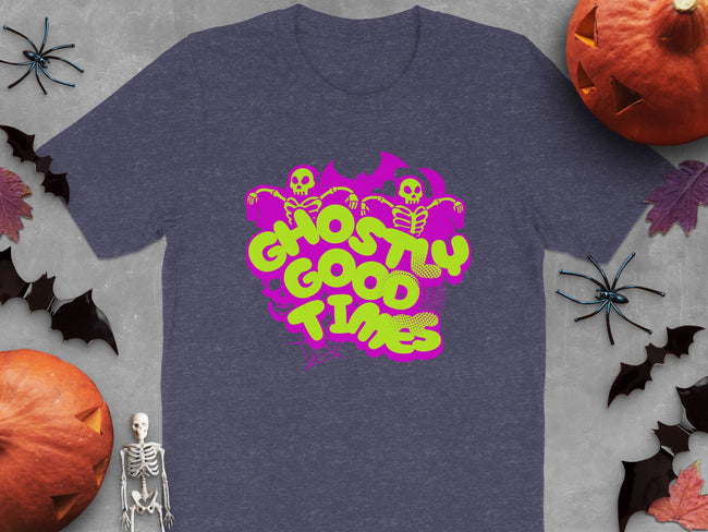 Ghostly Good Times Halloween Skeleton T-shirt product