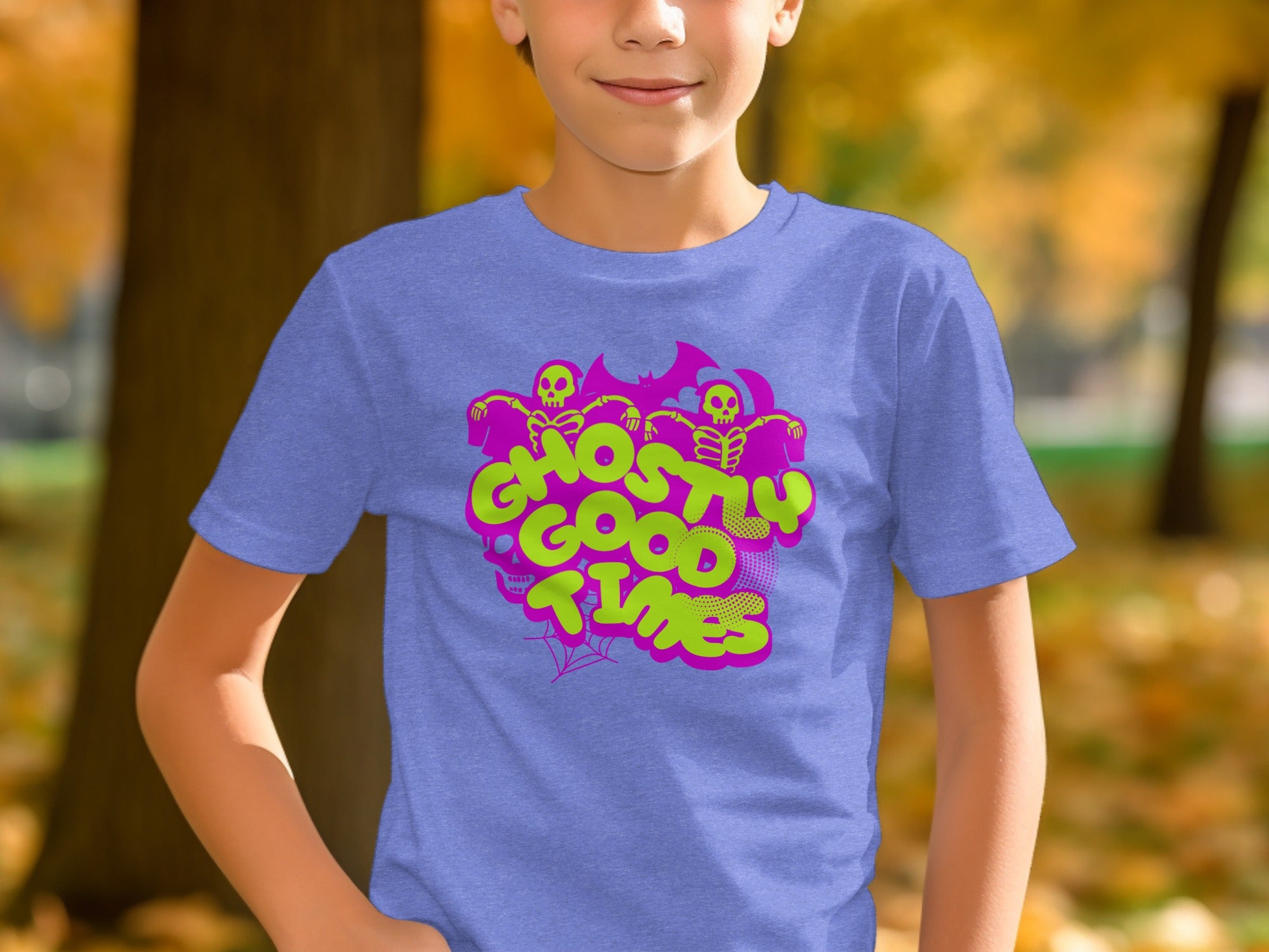 Ghostly Good Times Graphic Halloween Tee product