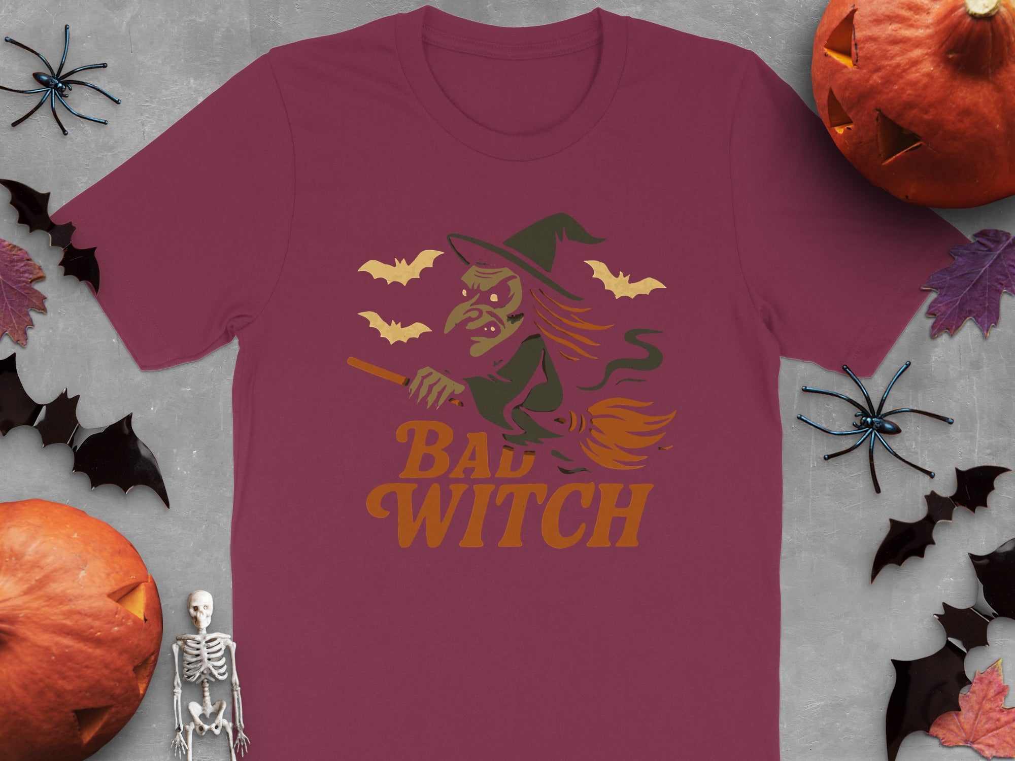 Bad Witch Design on Halloween Theme T-Shirt product type
