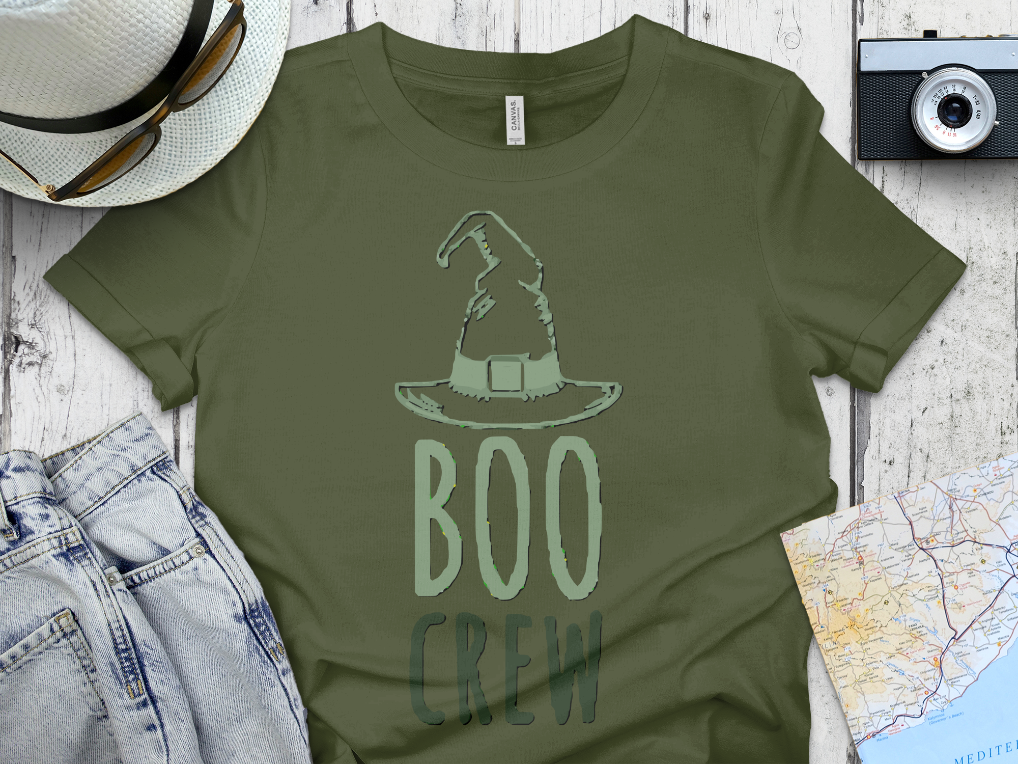 Witch Hat Boo Crew Graphic Tee product