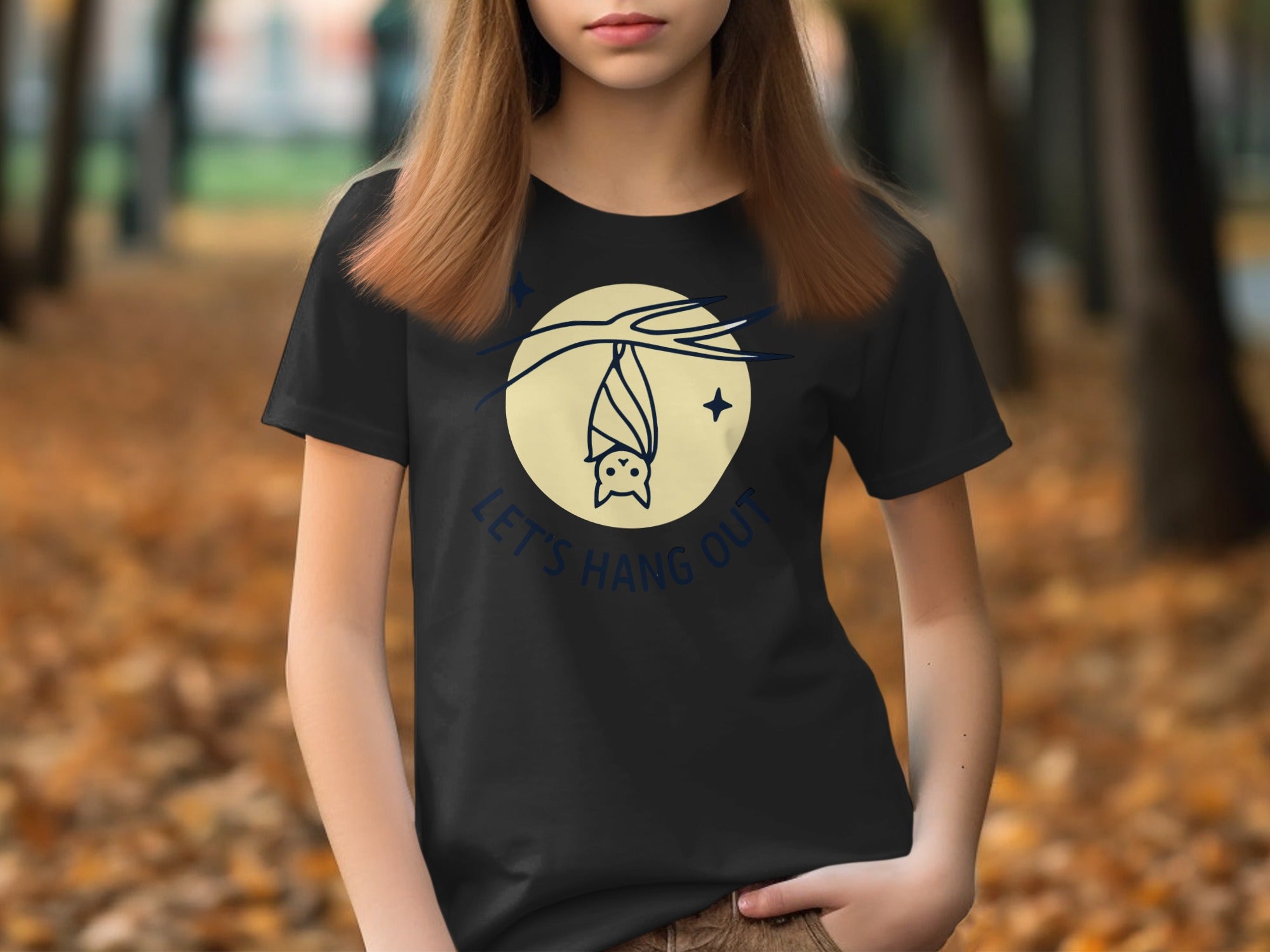 Let's Hang Out Bat Graphic Tee shirt product
