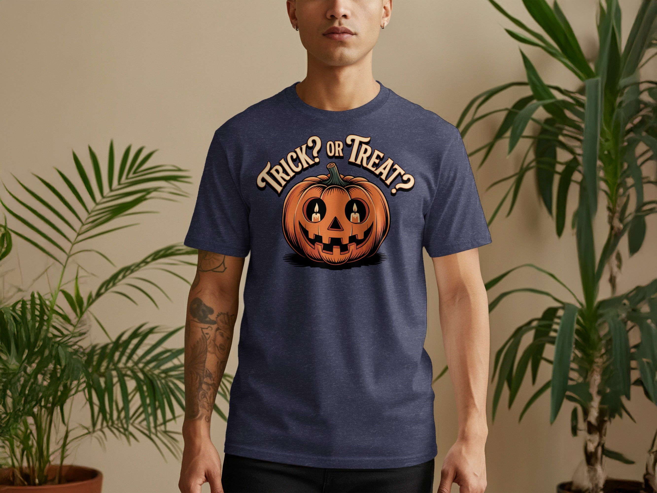 Trick or Treat Pumpkin Design T-shirt product type