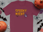 Spooky Night Halloween T-Shirt with Spider Artwork product type