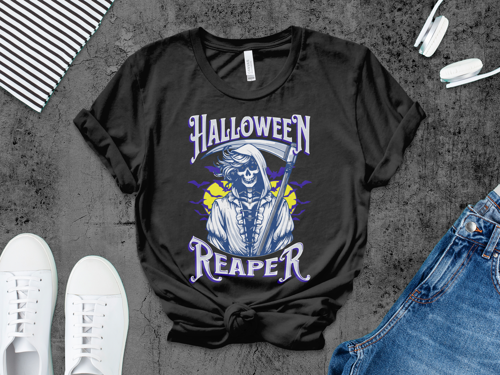 Halloween Reaper Graphic Design T-Shirt product type