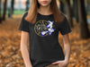 We are at Dusk witch and moon themed tshirt product
